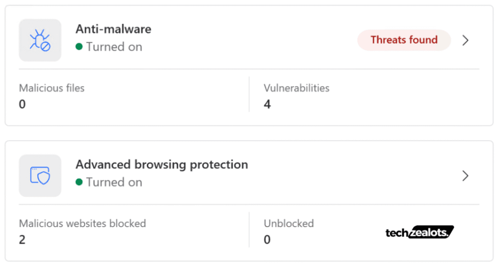 vulnerabilities detected by Nord VPN's Threat Protection Pro
